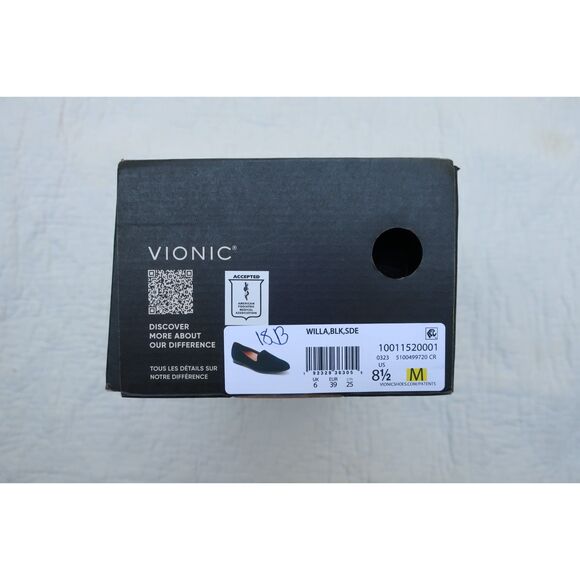 VIONIC Black Suede Willa Loafer NWT - Picture 3 of 8